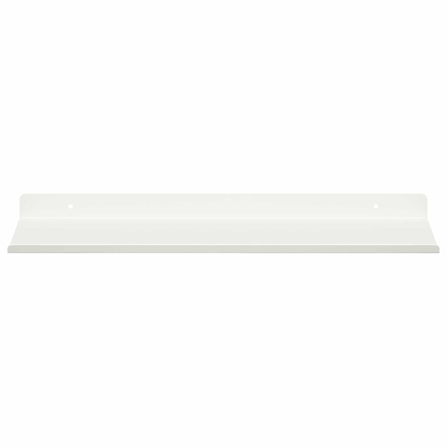 Mensola sospesa 2 pcs Bianco 40 x 18 x 2,5 cm Acciaio