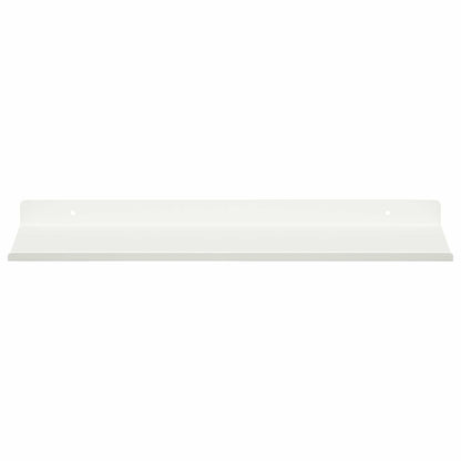 Mensola sospesa 2 pcs Bianco 40 x 18 x 2,5 cm Acciaio