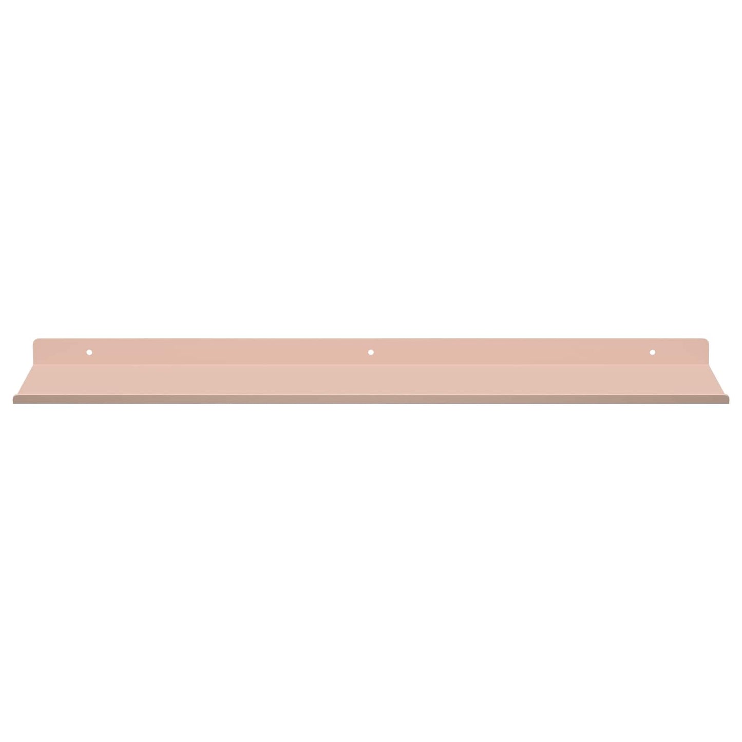 Mensola sospesa 4 pcs Rosa 60 x 18 x 2,5 cm Acciaio