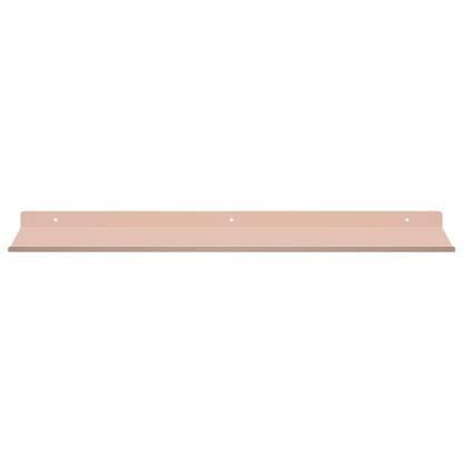 Mensola sospesa 4 pcs Rosa 60 x 18 x 2,5 cm Acciaio