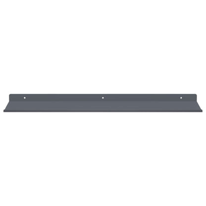 Mensola sospesa 2 pcs Antracite 60 x 18 x 2,5 cm Acciaio