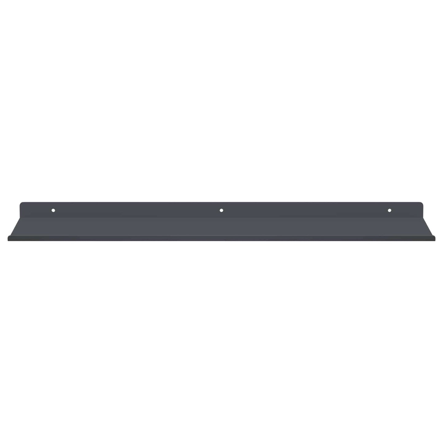 Mensola sospesa 4 pcs Antracite 60 x 18 x 2,5 cm Acciaio