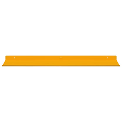 Mensola sospesa 2 pcs Giallo senape 60 x 18 x 2,5 cm Acciaio