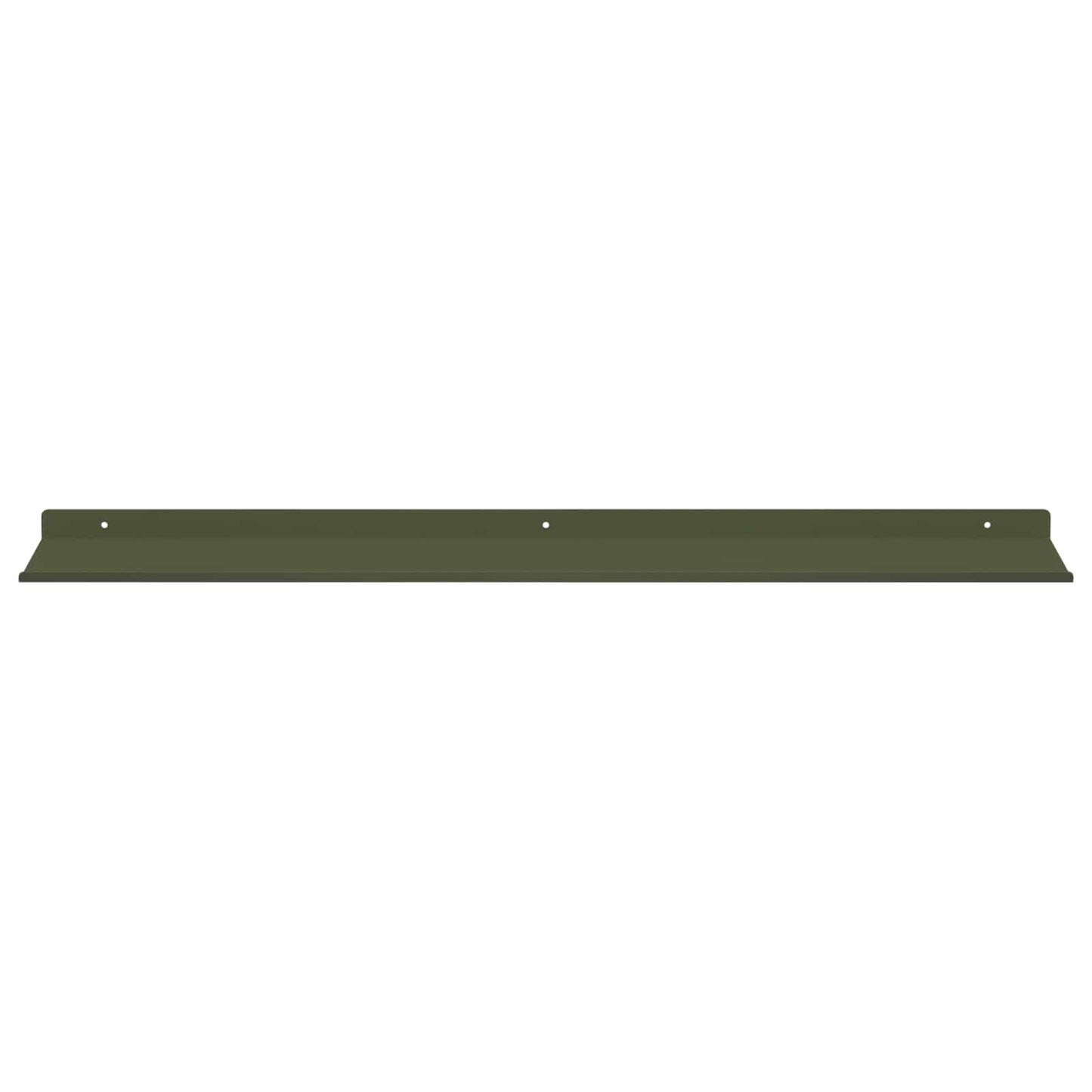 Mensola sospesa 4 pcs Verde oliva 60 x 18 x 2,5 cm Acciaio