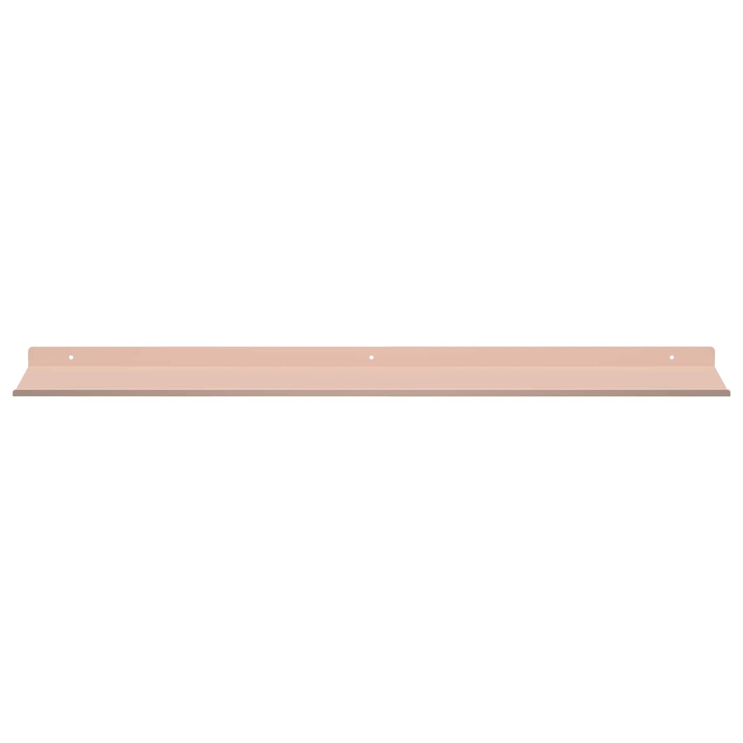 Mensola sospesa 4 pcs Rosa 80 x 18 x 2,5 cm Acciaio