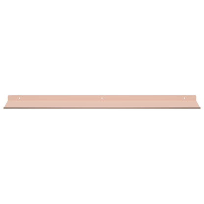Mensola sospesa 4 pcs Rosa 80 x 18 x 2,5 cm Acciaio