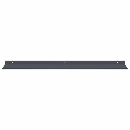 Mensola sospesa 4 pcs Antracite 80 x 18 x 2,5 cm Acciaio