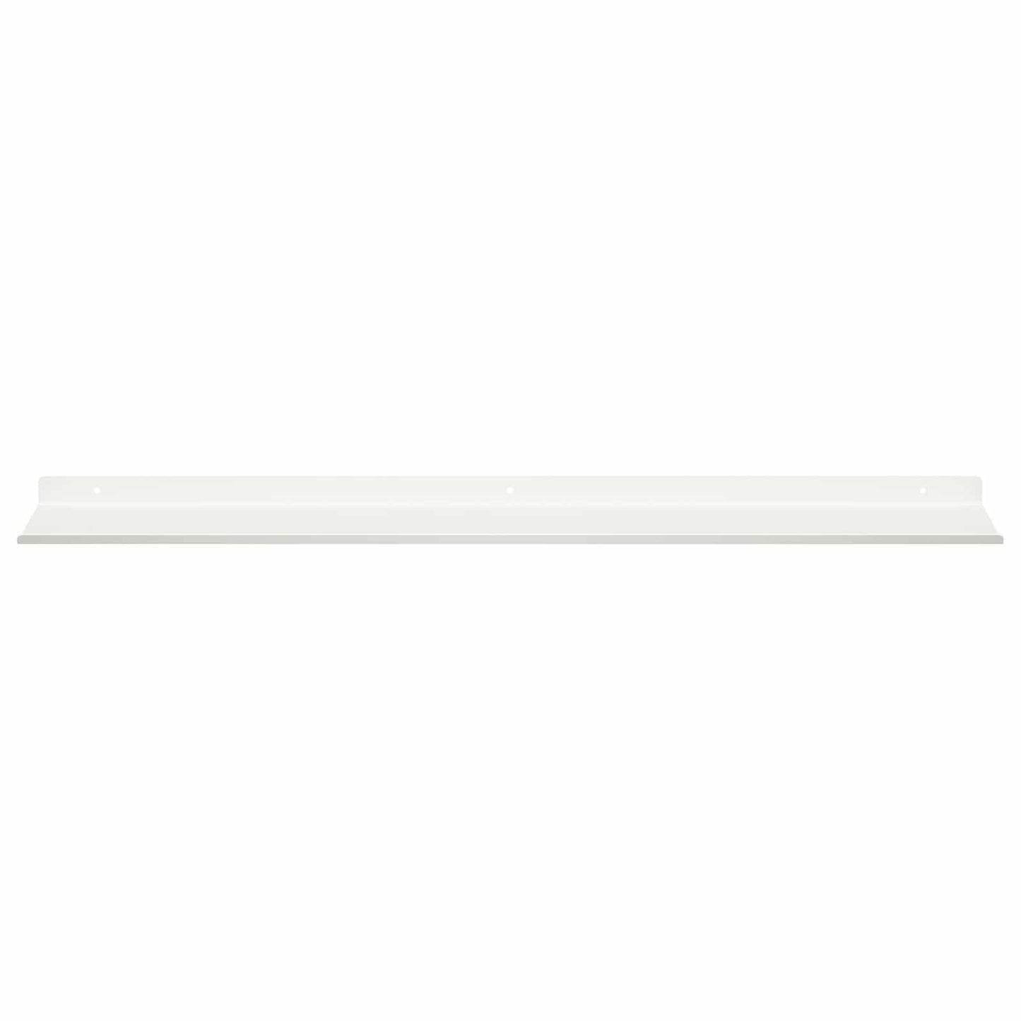 Mensola sospesa 4 pcs Bianco 80 x 18 x 2,5 cm Acciaio