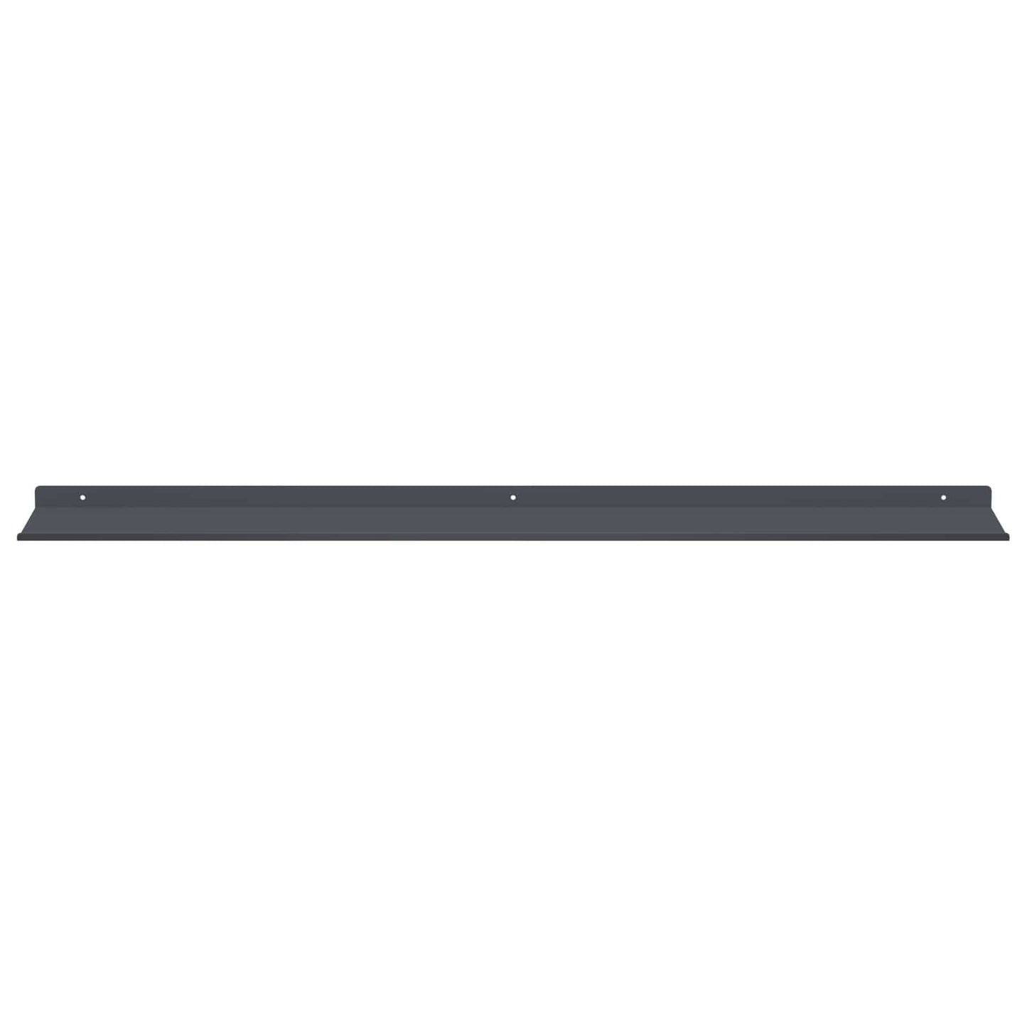 Mensola sospesa 2 pcs Antracite 100 x 18 x 2,5 cm Acciaio