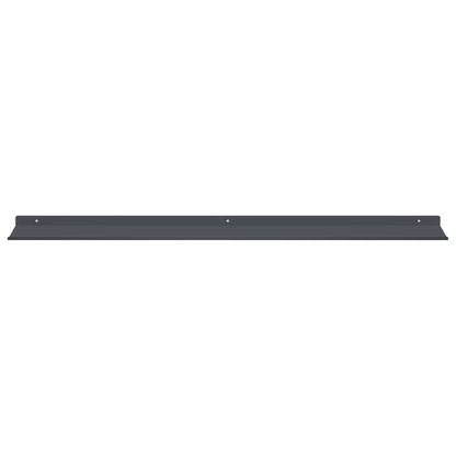 Mensola sospesa 2 pcs Antracite 100 x 18 x 2,5 cm Acciaio