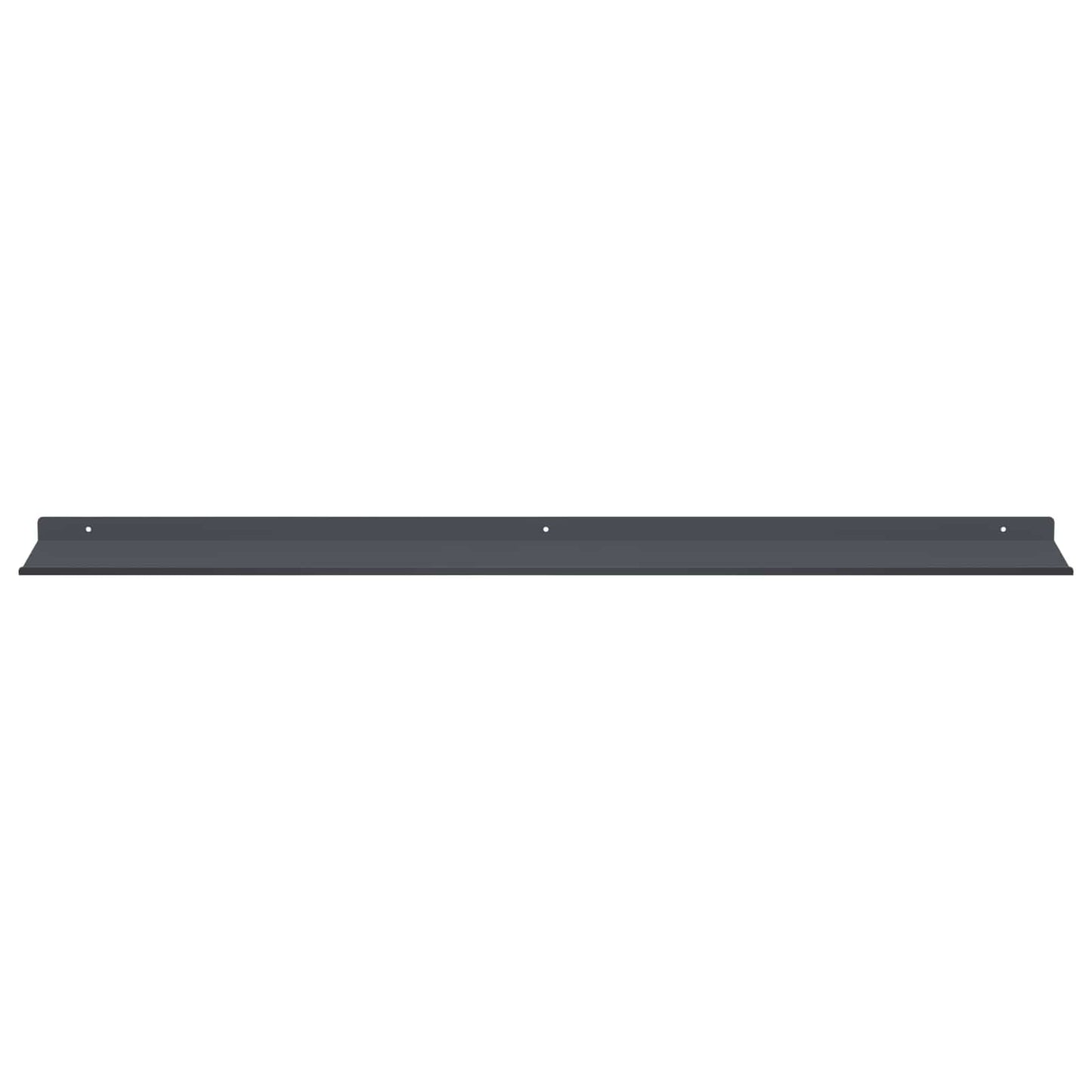 Mensola sospesa 4 pcs Antracite 100 x 18 x 2,5 cm Acciaio