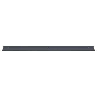 Mensola sospesa 4 pcs Antracite 100 x 18 x 2,5 cm Acciaio