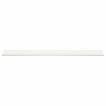 Mensola sospesa 4 pcs Bianco 100 x 18 x 2,5 cm Acciaio