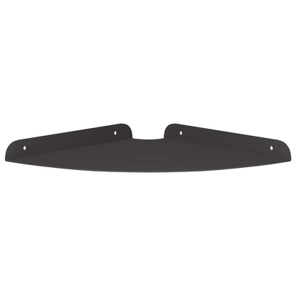 Mensola Galleggiante per Angolo 2 pcs Nero 24 x 24 x 2 cm