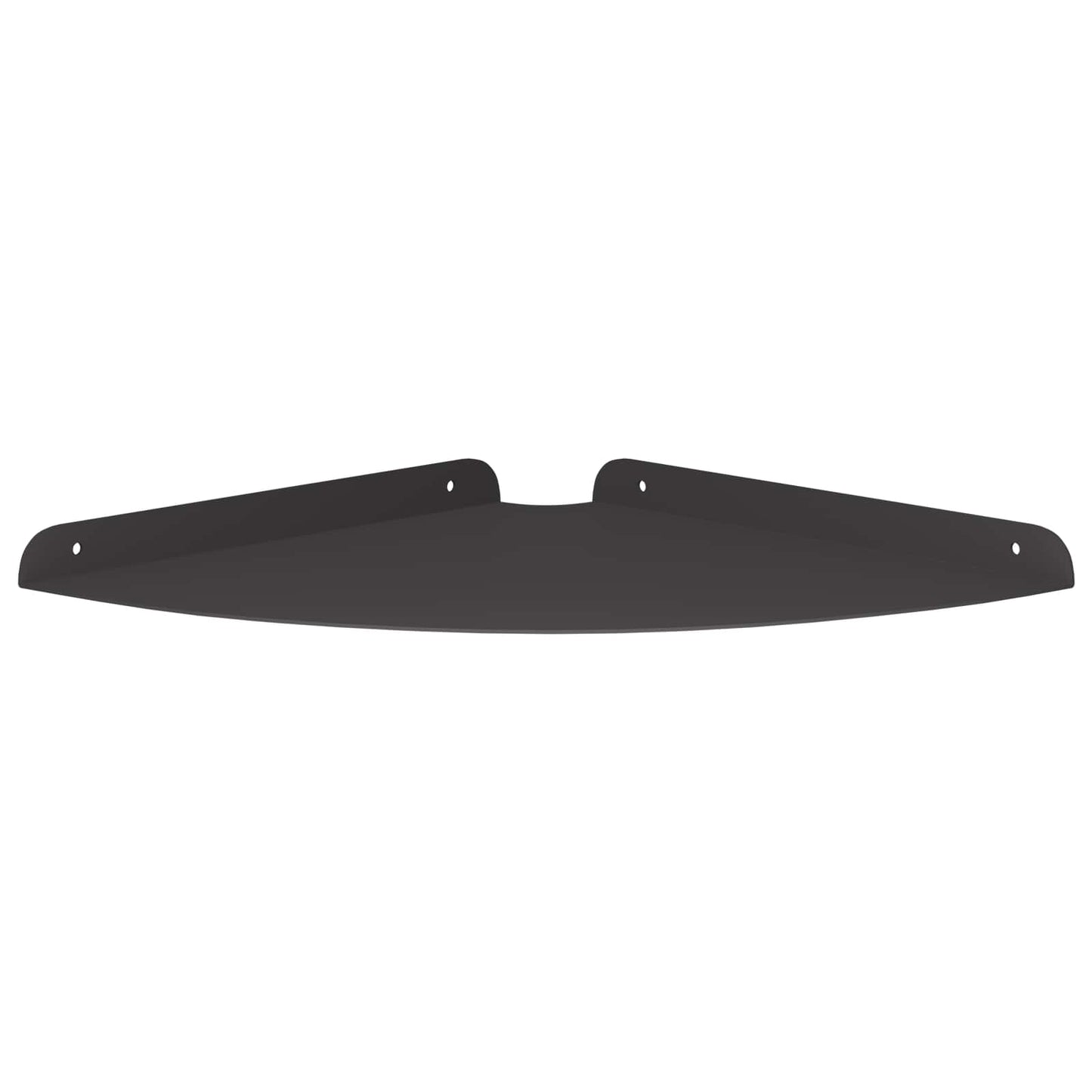 Mensola Galleggiante per Angolo 2 pcs Nero 30 x 30 x 2 cm
