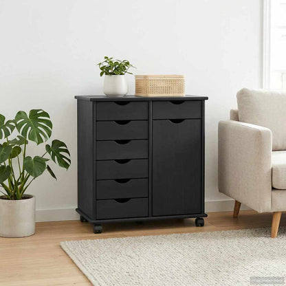 Mobile con Ruote con ruota Nero 63,5 x 39 x 65,5 cm