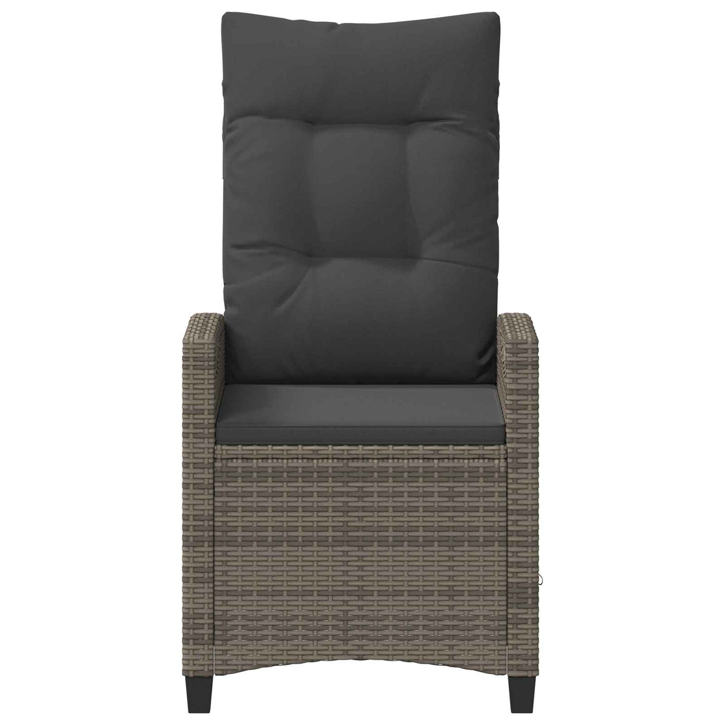 Sedia da Giardino 2 pcs Grigio e Grigio Scuro 56 x 60 x 112 cm