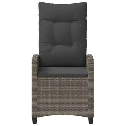 Sedia da Giardino 2 pcs Grigio e Grigio Scuro 56 x 60 x 112 cm