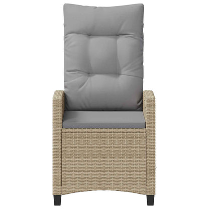 Sedia da Giardino 2 pcs Beige e Grigio Chiaro 56 x 60 x 112 cm