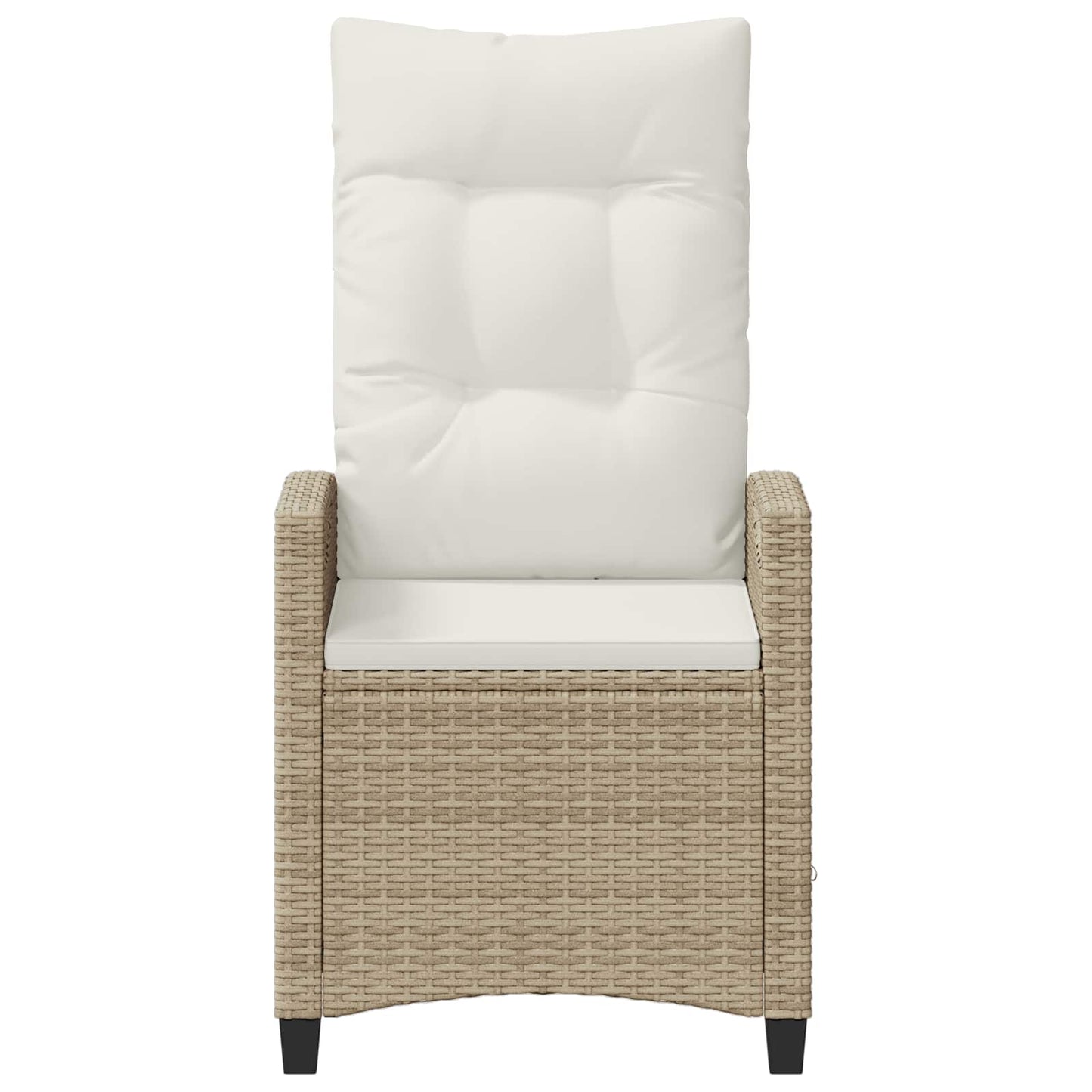 Sedia da Giardino 2 pcs Beige e Crema 56 x 60 x 112 cm