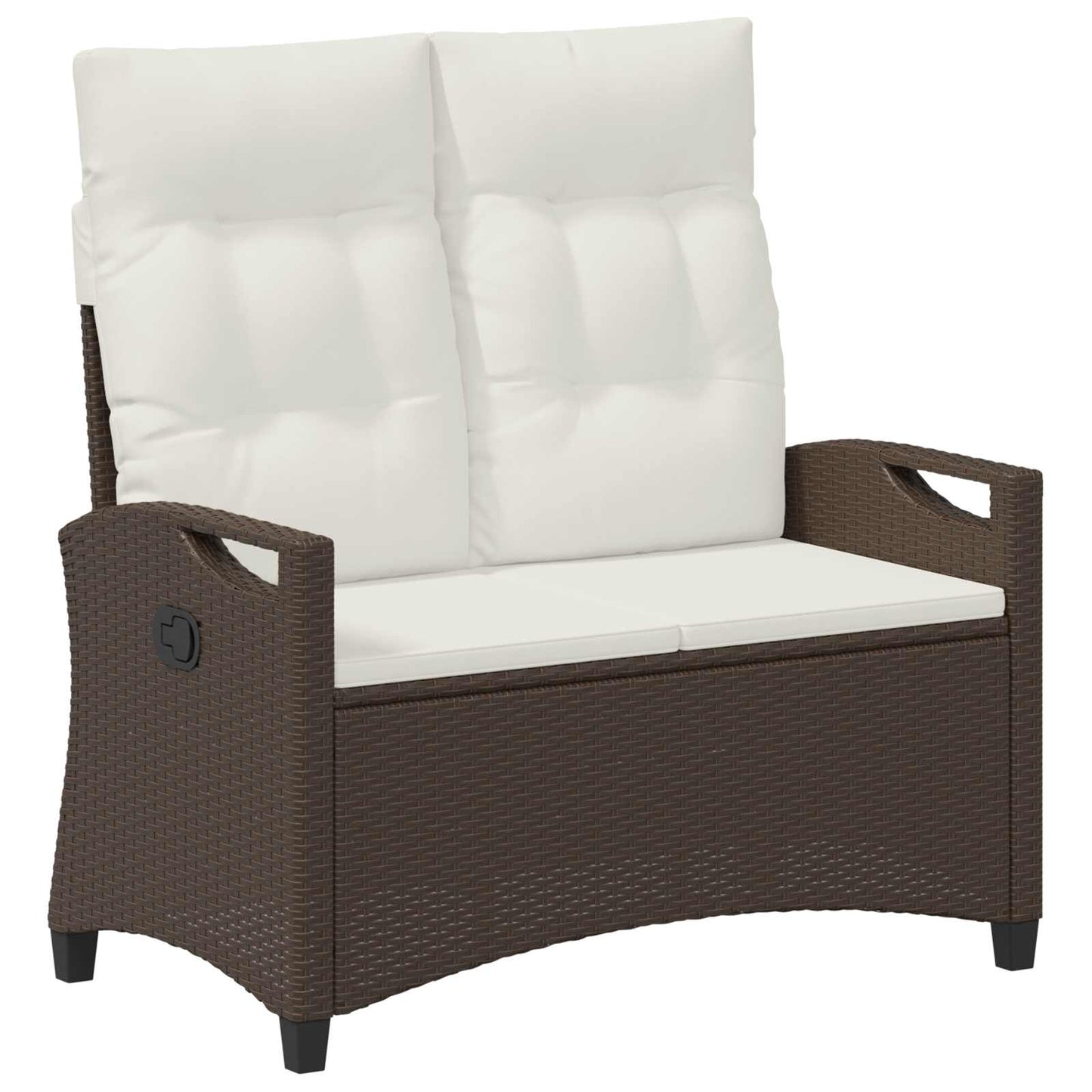 Panchina da giardino Marrone e Crema 105 x 60 x 112 cm