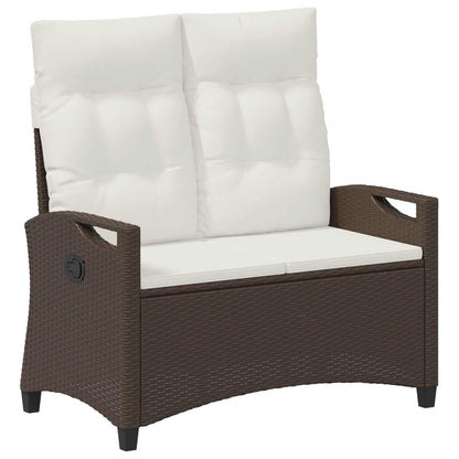 Panchina da giardino Marrone e Crema 105 x 60 x 112 cm