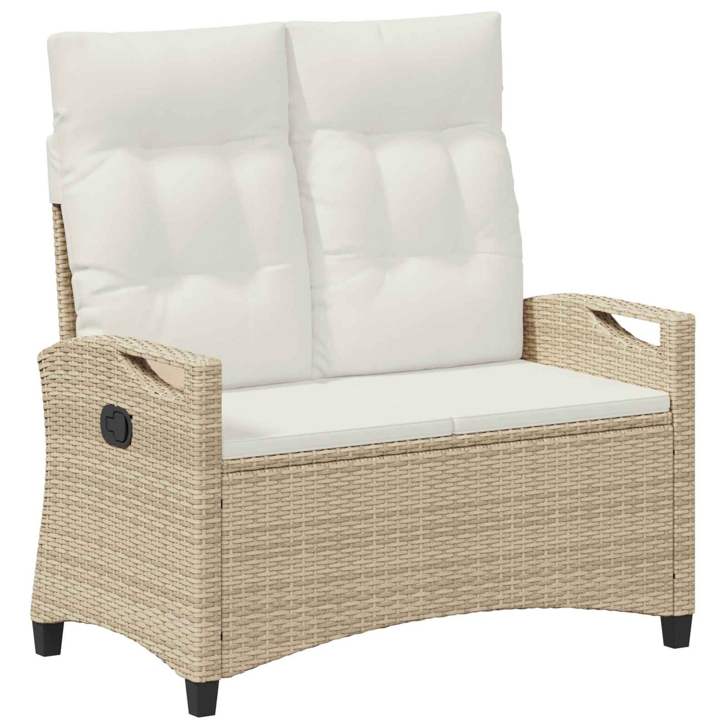 Panchina da giardino Beige e Crema 105 x 60 x 112 cm