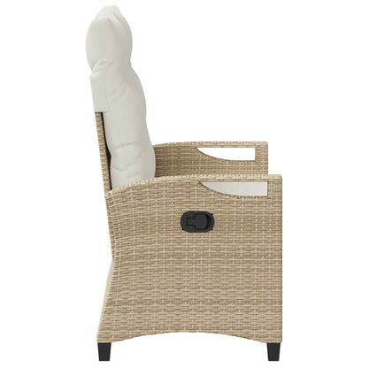 Panchina da giardino Beige e Crema 105 x 60 x 112 cm