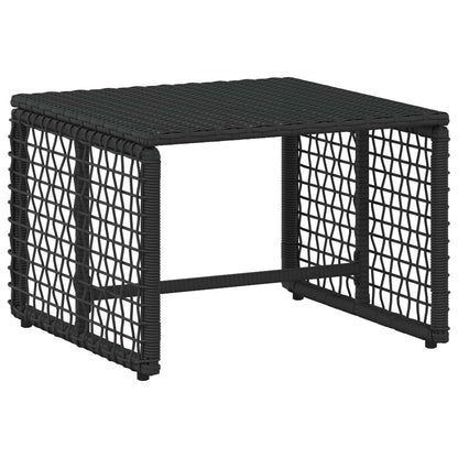 Set di Mobili da Esterno con cuscino 5 pcs Nero e Bianco