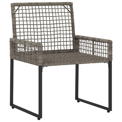 Set di Mobili da Esterno con cuscino 3 pcs Grigio
