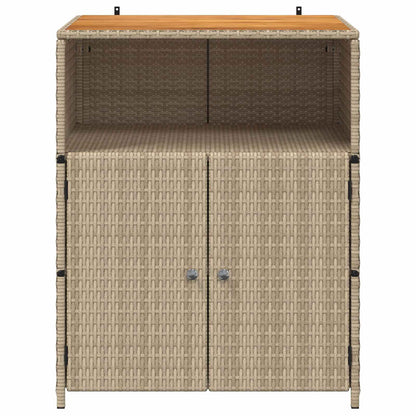 Armadietto Beige 70 x 50 x 87 cm Poliestere e Rattan Roly
