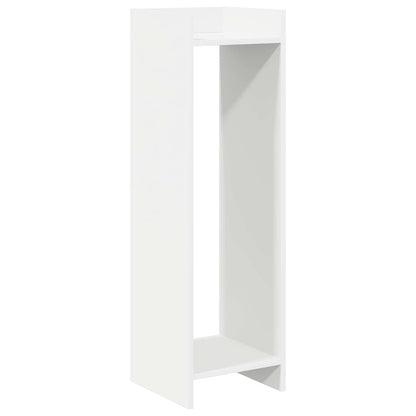 Supporto per piante con lo scaffale Bianco 30 x 30 x 100 cm