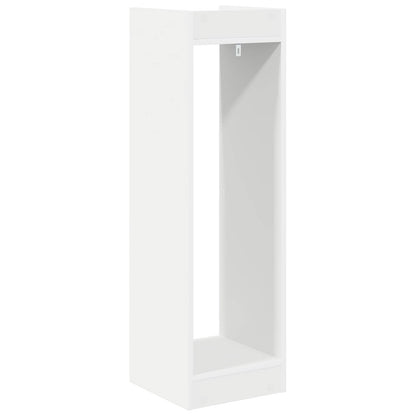 Supporto per piante con lo scaffale Bianco 30 x 30 x 100 cm