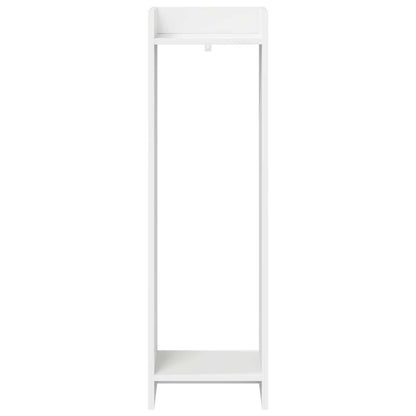 Supporto per piante con lo scaffale Bianco 30 x 30 x 100 cm