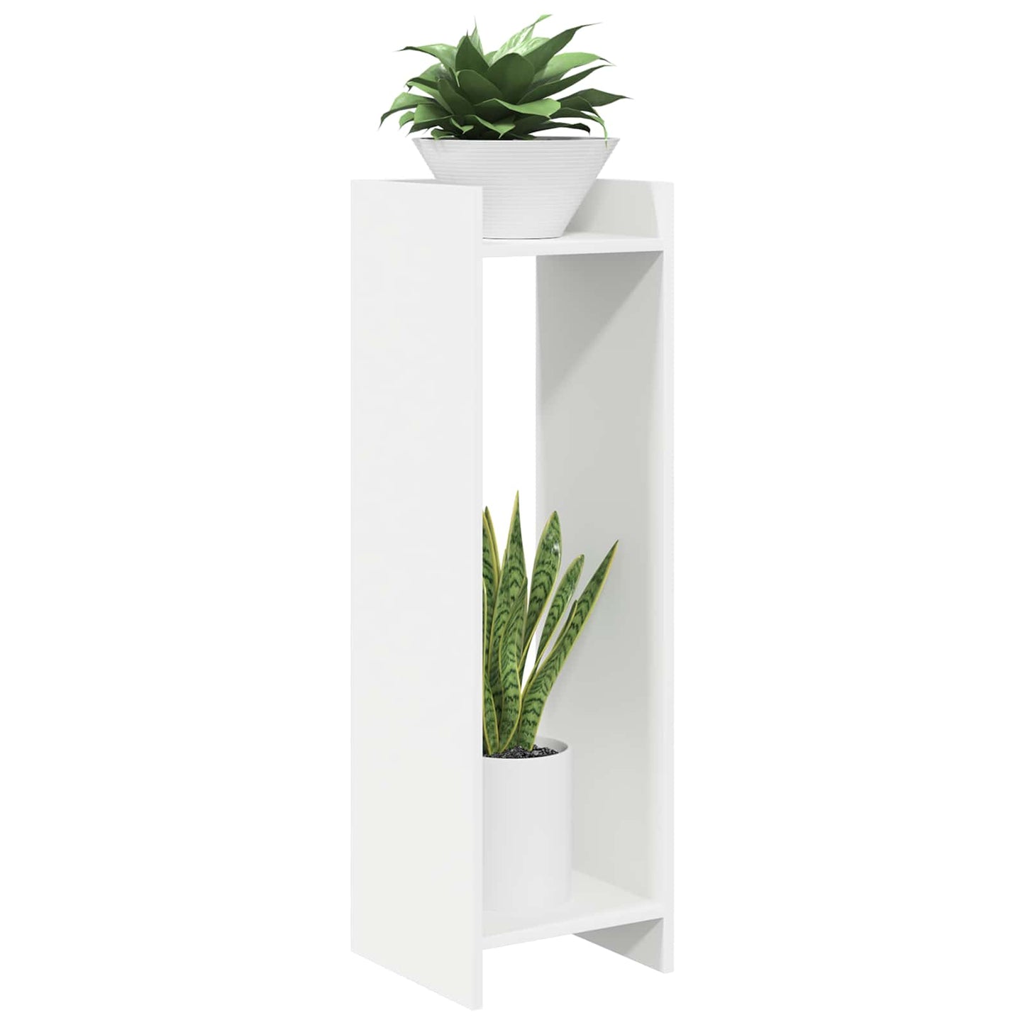 Supporto per piante 2 pcs Bianco 30 x 30 x 100 cm