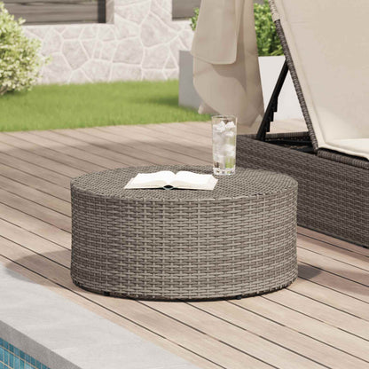 Tavolino da caffÃ¨ da esterno Grigio Ã˜ 68 x 30 cm polyrattan