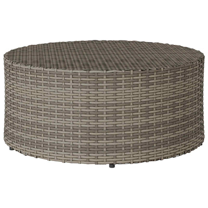 Tavolino da caffÃ¨ da esterno Grigio Ã˜ 68 x 30 cm polyrattan