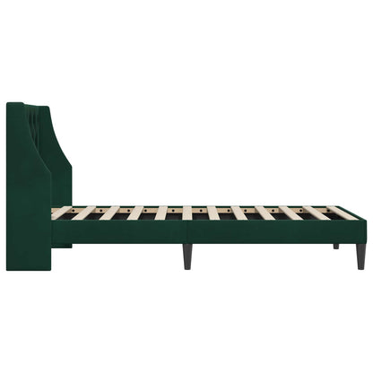 Struttura del letto Verde Scuro 80 x 200 cm Velluto