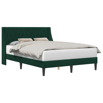 Struttura del letto Verde Scuro 120 x 190 cm Velluto