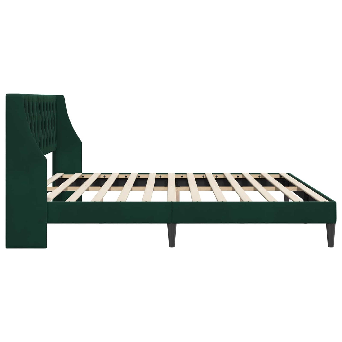 Struttura del letto Verde Scuro 180 x 200 cm Velluto
