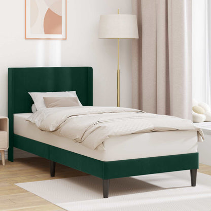 Struttura del letto Verde Scuro 80 x 200 cm Velluto