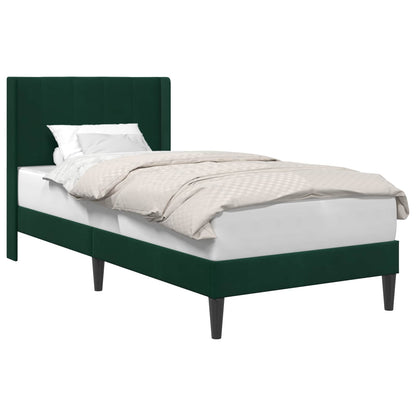 Struttura del letto Verde Scuro 80 x 200 cm Velluto