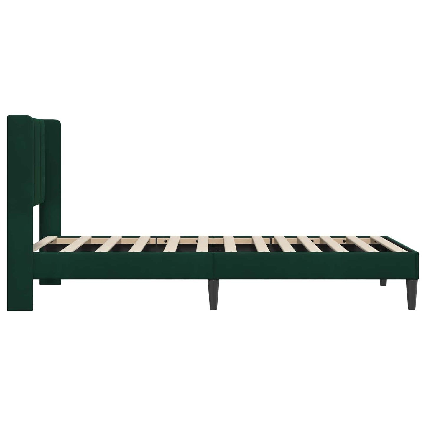 Struttura del letto Verde Scuro 80 x 200 cm Velluto