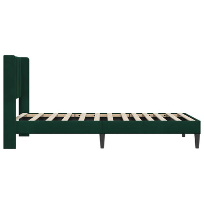Struttura del letto Verde Scuro 80 x 200 cm Velluto