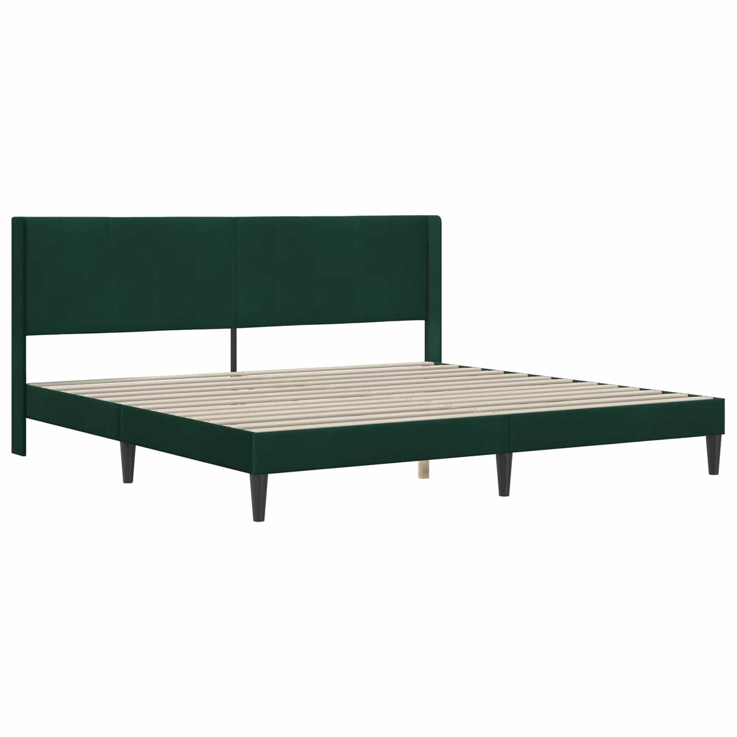 Struttura del letto Verde Scuro 200 x 200 cm Velluto