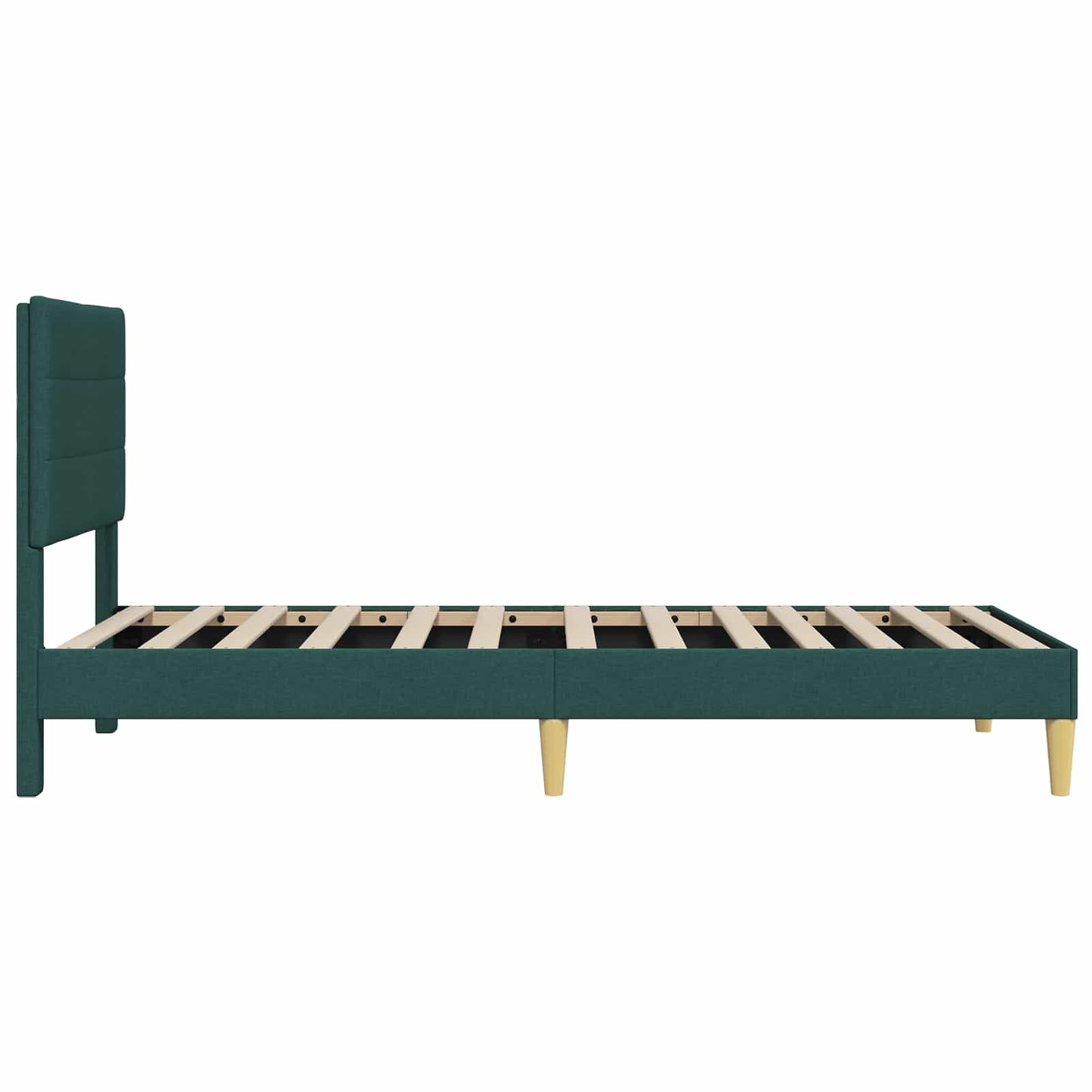 Struttura del letto Verde Scuro 80 x 200 cm Tessuto