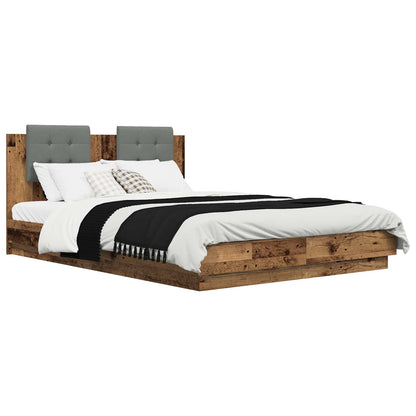 Struttura letto con testata Legno vecchio 140 x 200 cm