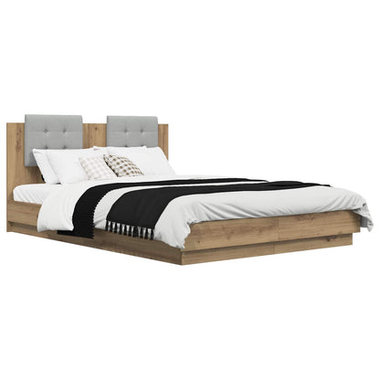 Struttura letto con testata Rovere artigianale 140 x 200 cm