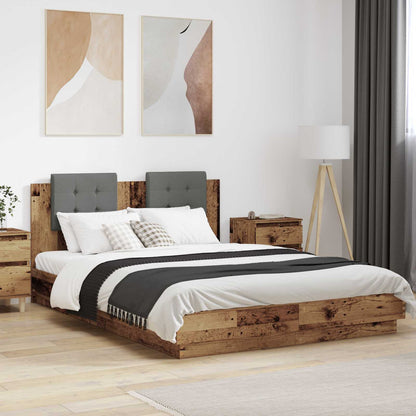Struttura letto con testata Legno vecchio 120 x 200 cm