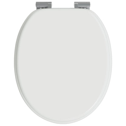 Sedile per toilette con chiusura morbida 2 pcs Bianco